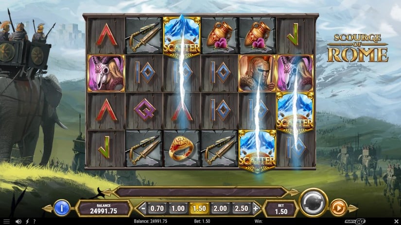 Scourge of Rome slot screen 2