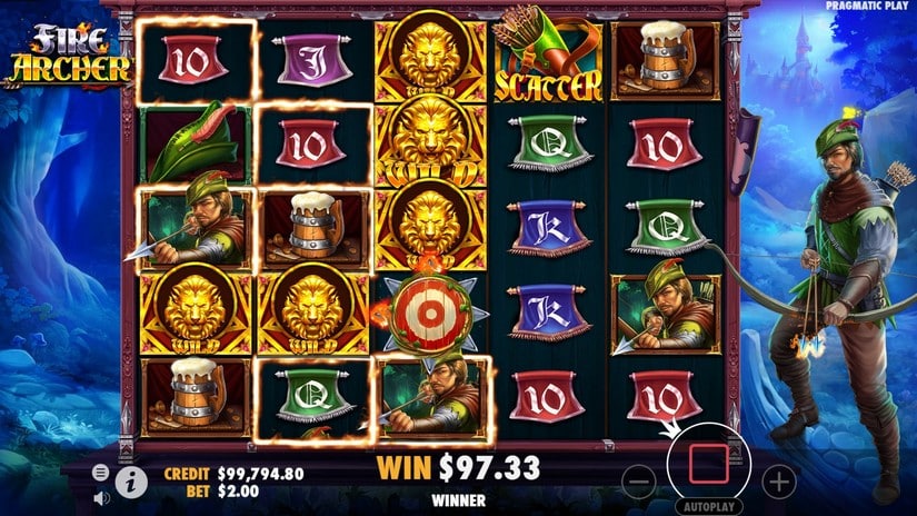 Fire Archer slot screen 7