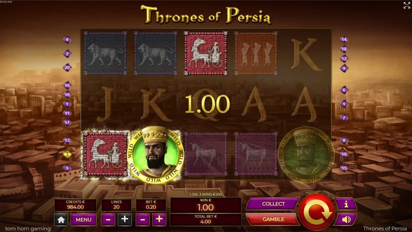 Thrones of Persia slot screen 2