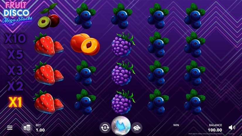 Fruit Disco: Megastacks slot screen 1