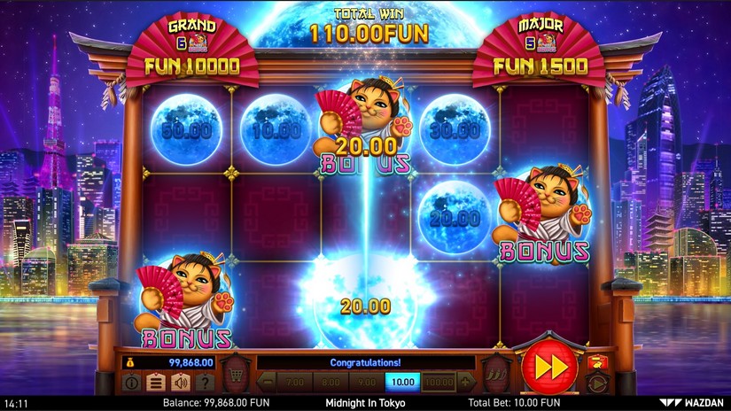 Midnight in Tokyo slot screen 4