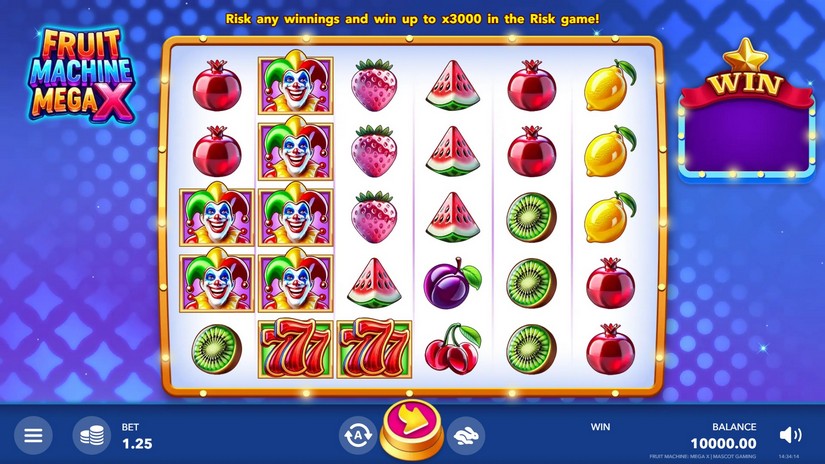 Fruit Machine: Mega X slot screen 1