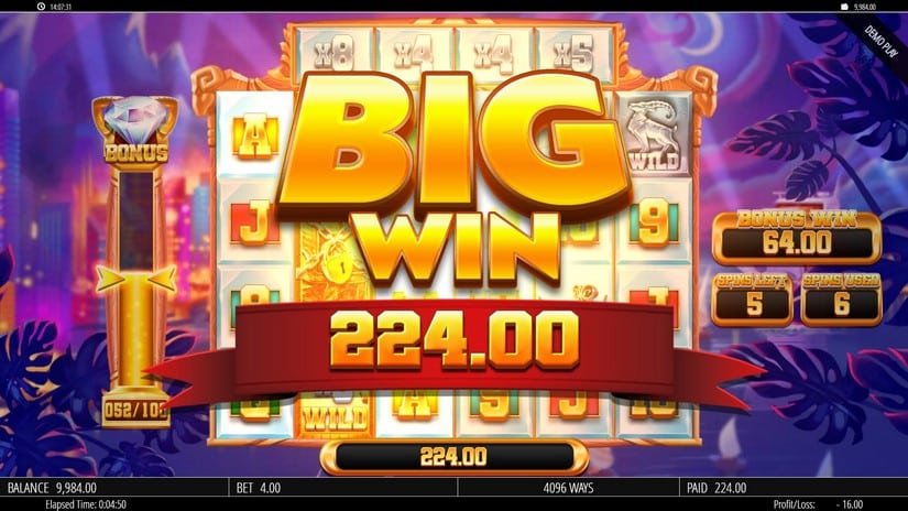 The G.O.A.T slot screen 7