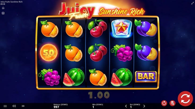 Juicy Fruits Sunshine Rich slot screen 2