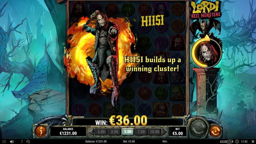 Lordi Reel Monsters slot screen 4