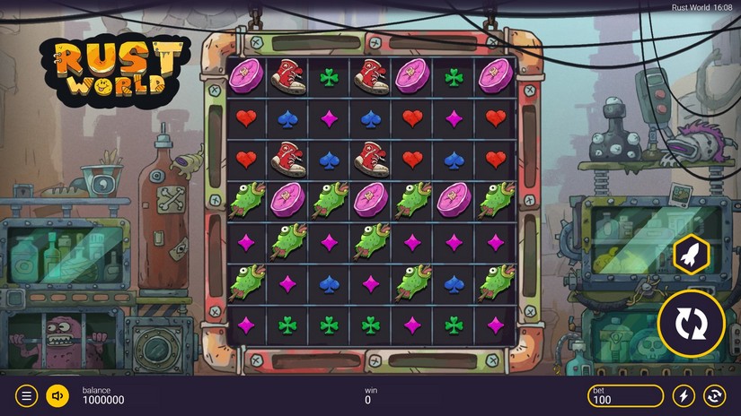 Rust World slot screen 1