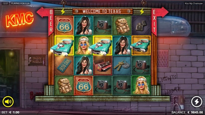 Kiss My Chainsaw slot screen 2