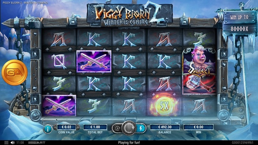 Piggy Bjorn 2 — Winter is Coming slot screen 2