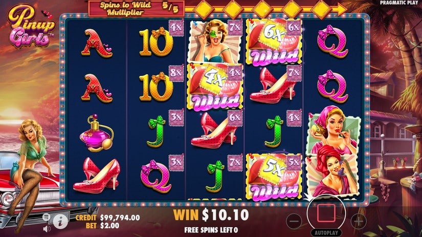 Pinup Girls slot screen 5