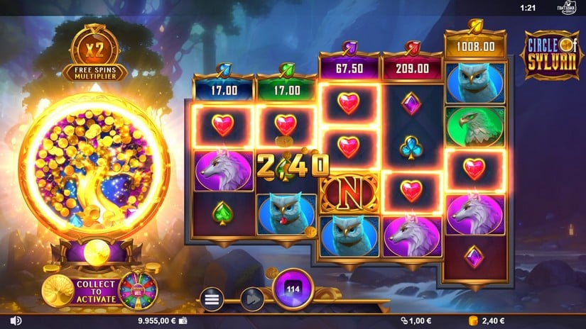 Circle of Sylvan slot screen 4