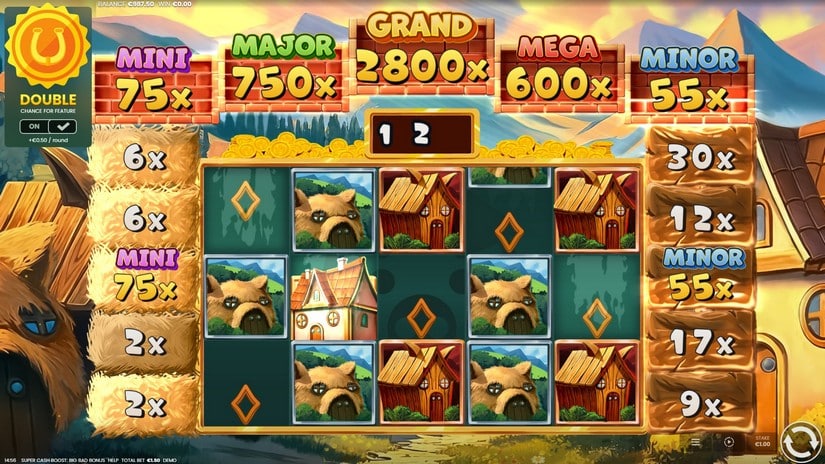 Super Cash Boost Big Bad Bonus slot screen 4