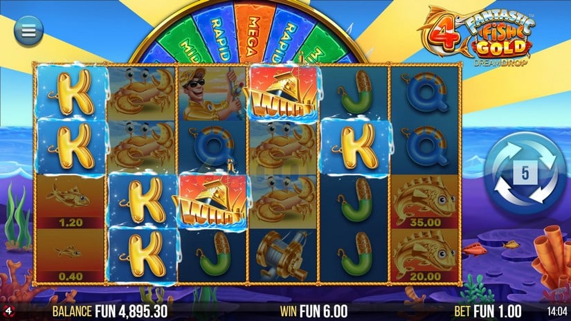 4 Fantastic Fish Gold Dream Drop slot screen 2