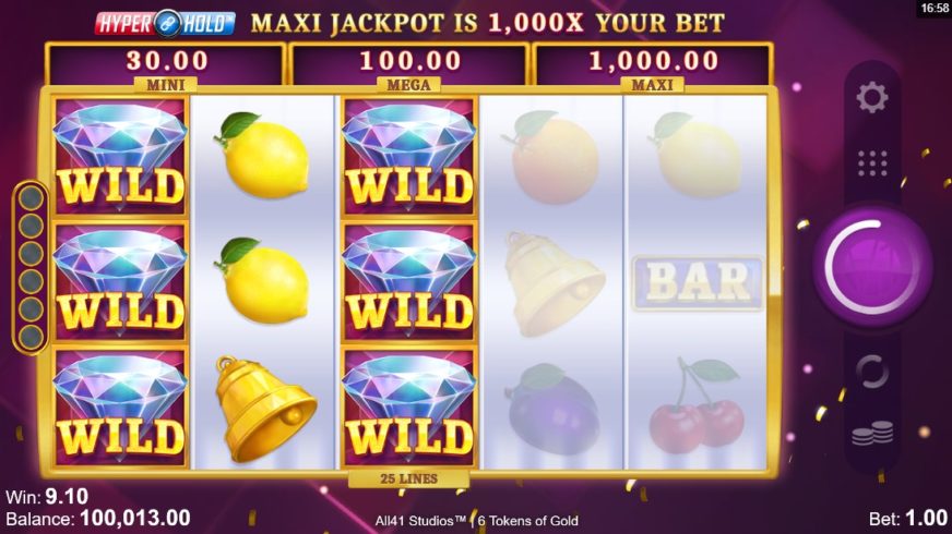 6 Tokens of Gold slot screen 2