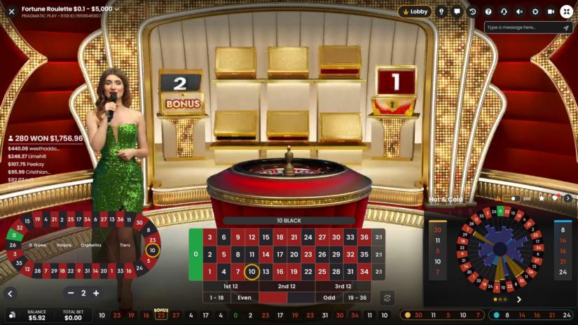 Fortune Roulette slot screen 2
