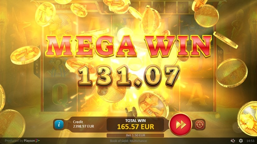 Book of Gold Multichance slot screen 7