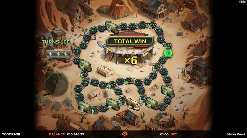 Neon West slot screen 5