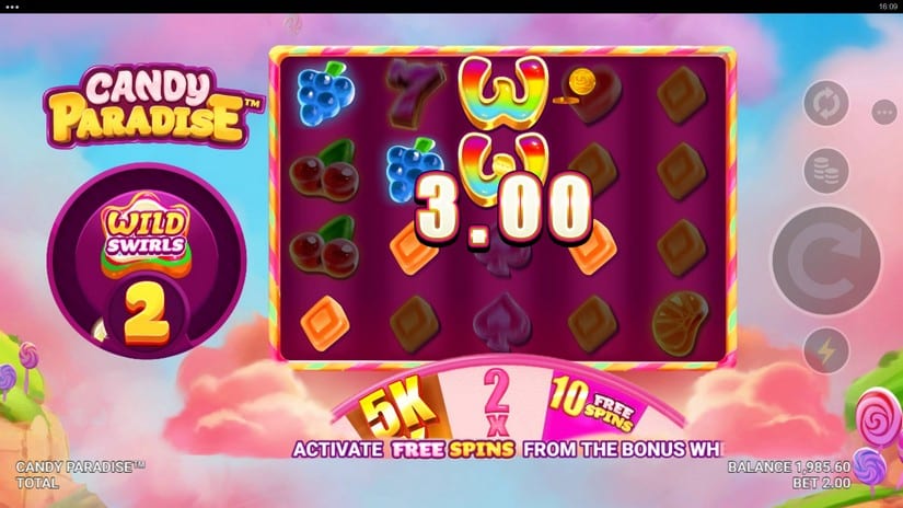 Candy Paradise slot screen 3
