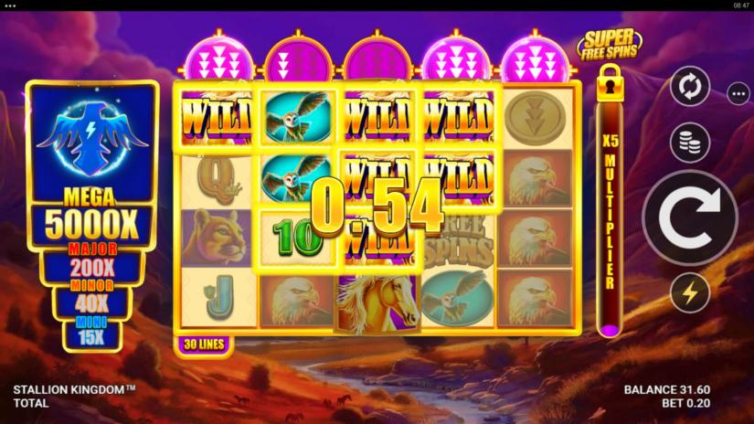 Stallion Kingdom slot screen 4