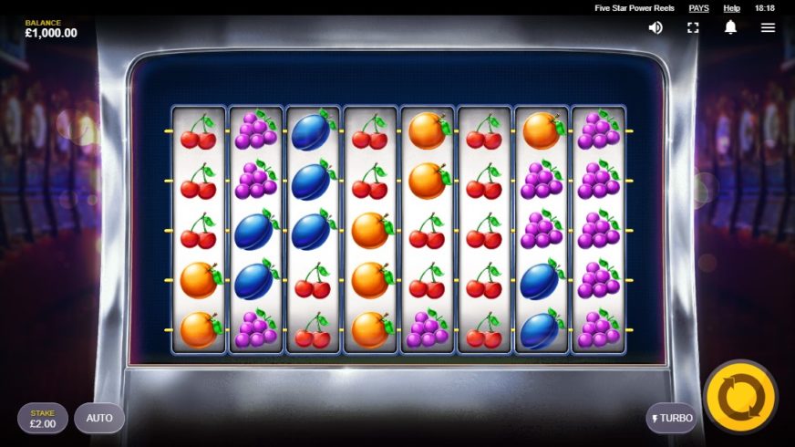 Five Star Power Reels slot screen 1