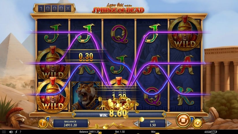 Legion Gold and the Sphinx of Dead slot screen 3