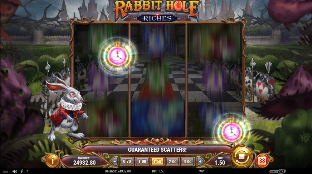 Rabbit Hole Riches slot features
