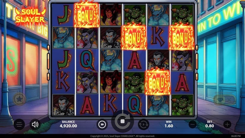 Soul Slayer slot screen 2