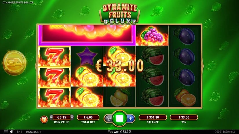 Dynamite Fruits Deluxe slot screen 3