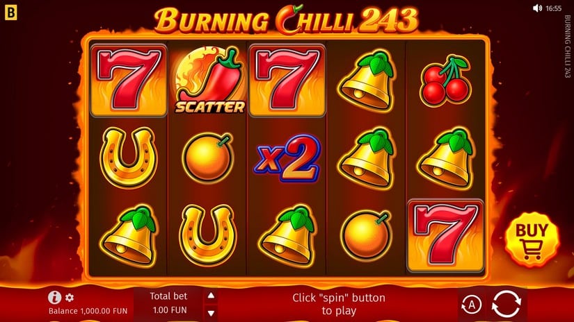 Burning Chilli 243 slot screen 1