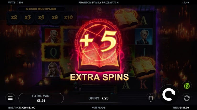 Phantom Family PrizeMatch slot screen 3