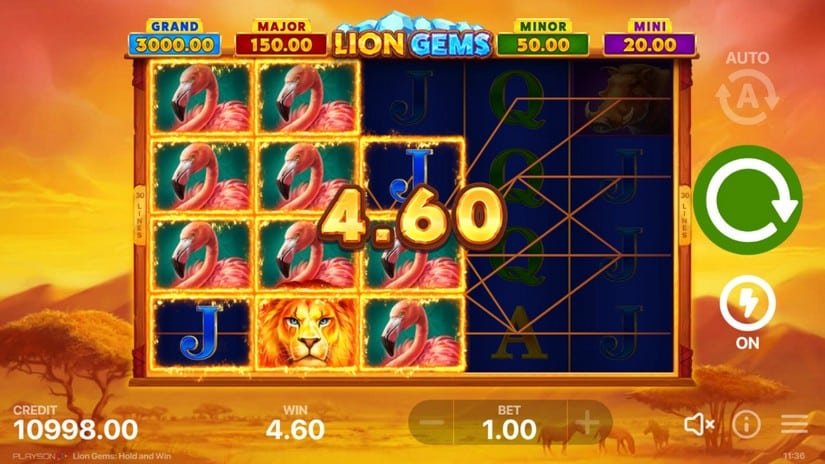 Lion Gems: Hold and Win slot screen 4