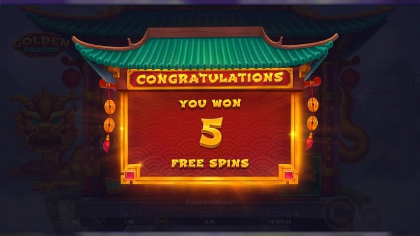 Golden Dragon slot screen 2