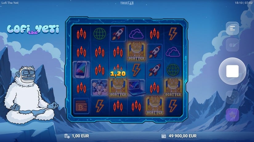 Lofi The Yeti slot screen 2