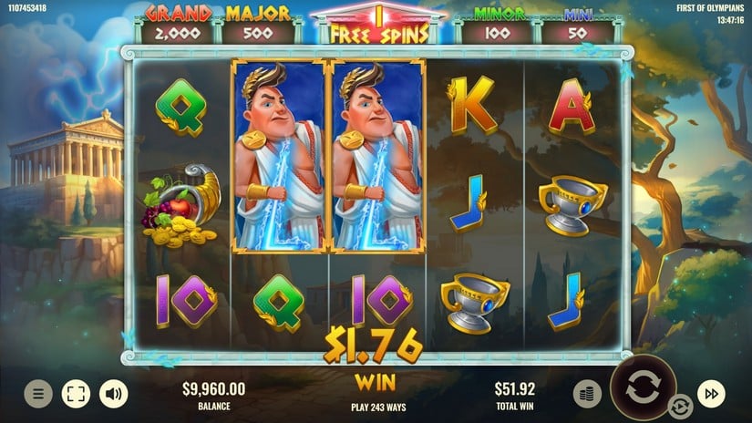 First of Olympians slot screen 4