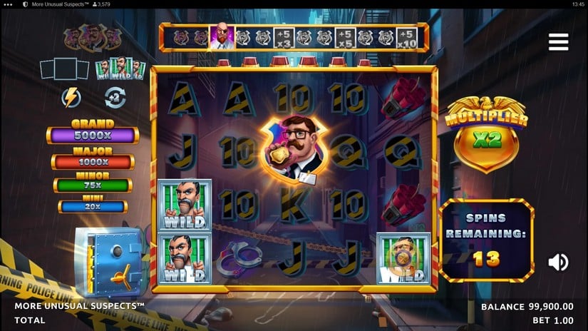 More Unusual Suspects slot screen 5
