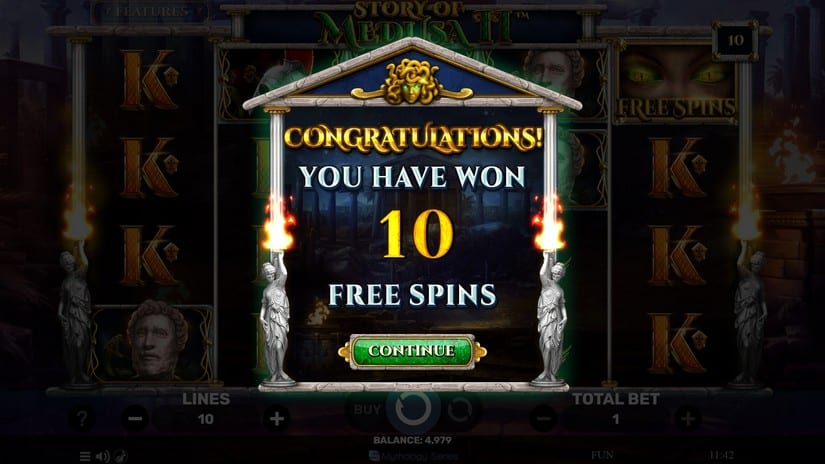 Story of Medusa II slot screen 2