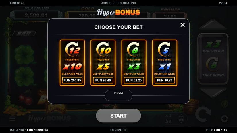 Joker Leprechauns slot screen 3