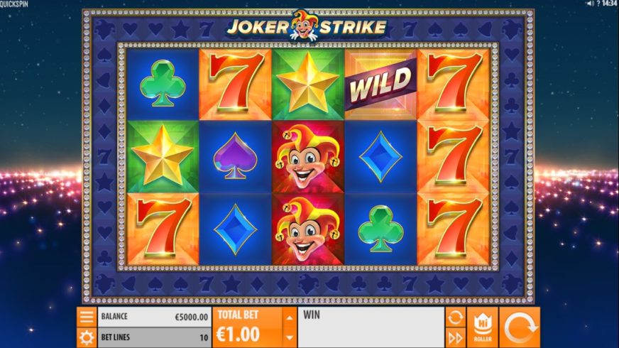 Joker Strike slot screen 1