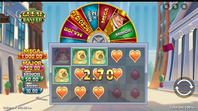 The Great Banker slot screen 2