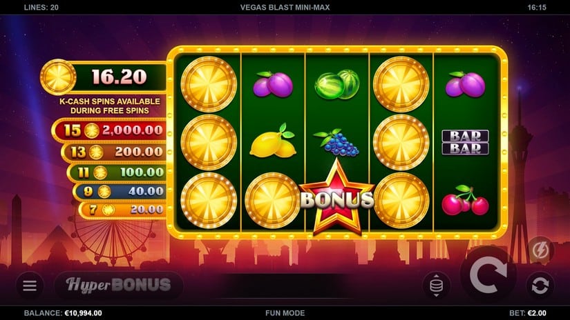 Vegas Blast Mini-Max slot screen 2