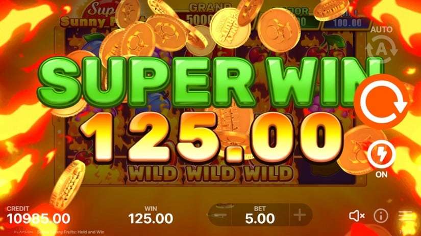 Super Sunny Fruits slot screen 3
