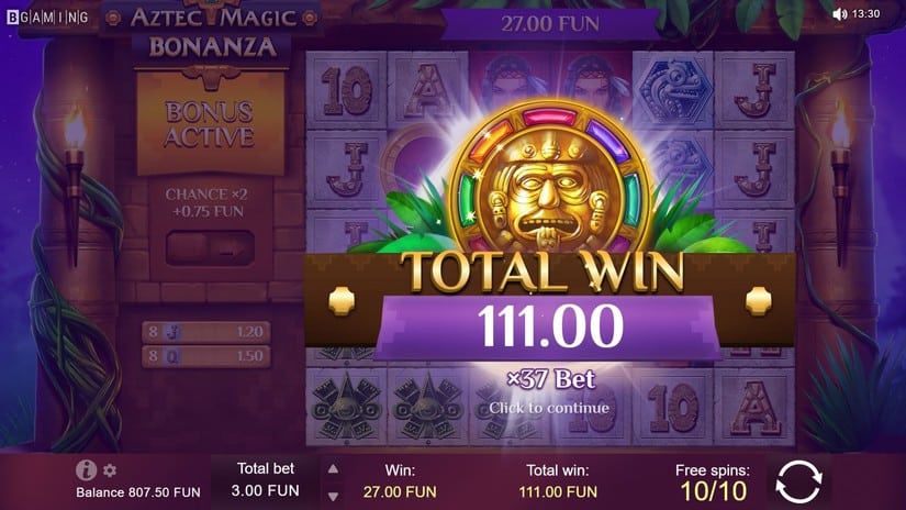 Aztec Magic Bonanza slot screen 6