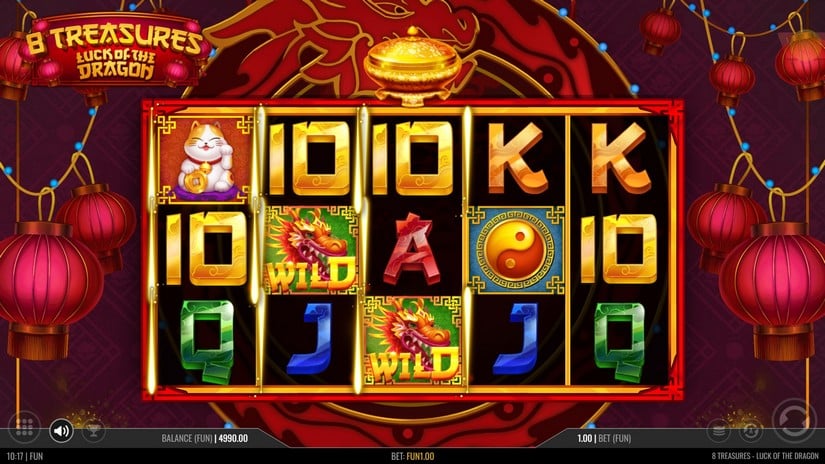 8 Treasures: Luck of the Dragon slot screen 2