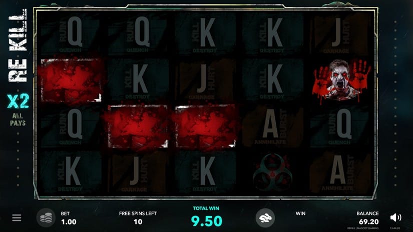 Re Kill slot screen 4