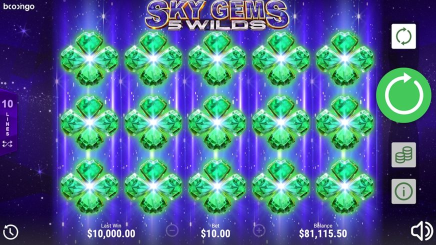 Sky Gems: 5 Wilds slot screen 5