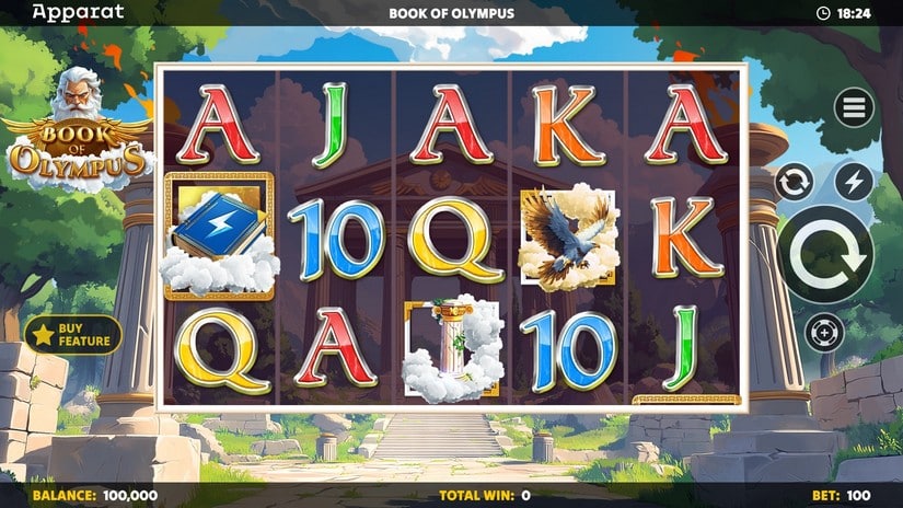 Book of Olympus slot screen 1