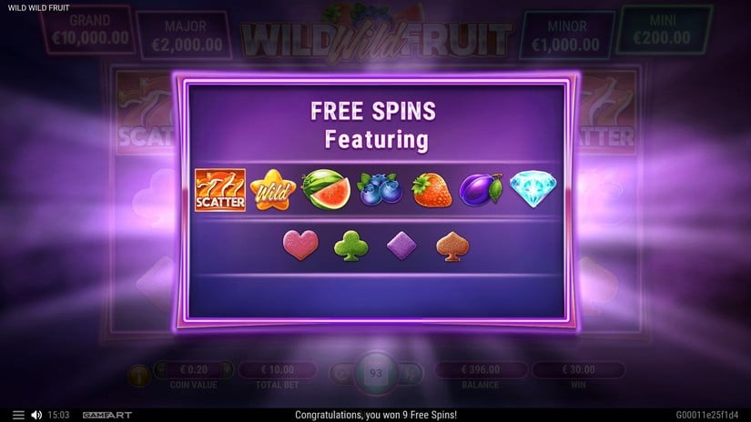 Wild Wild Fruit slot screen 6