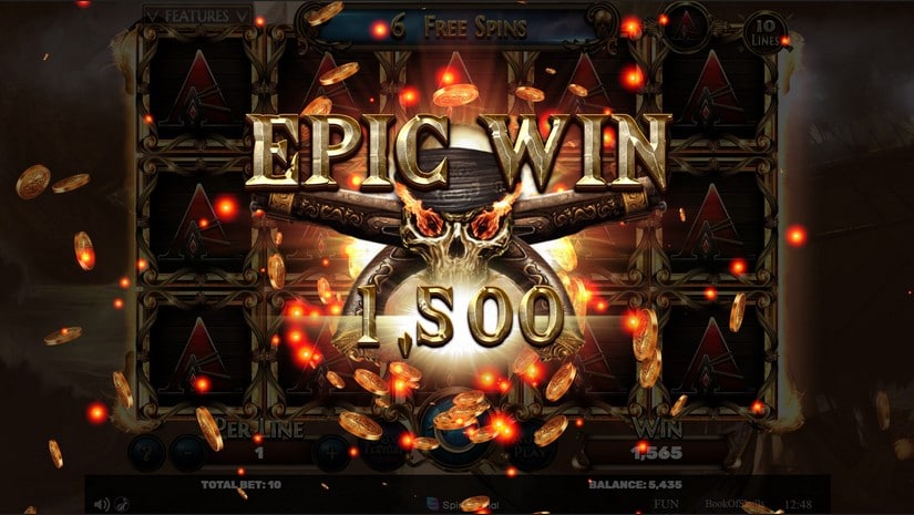 Book of Skulls slot screen 7