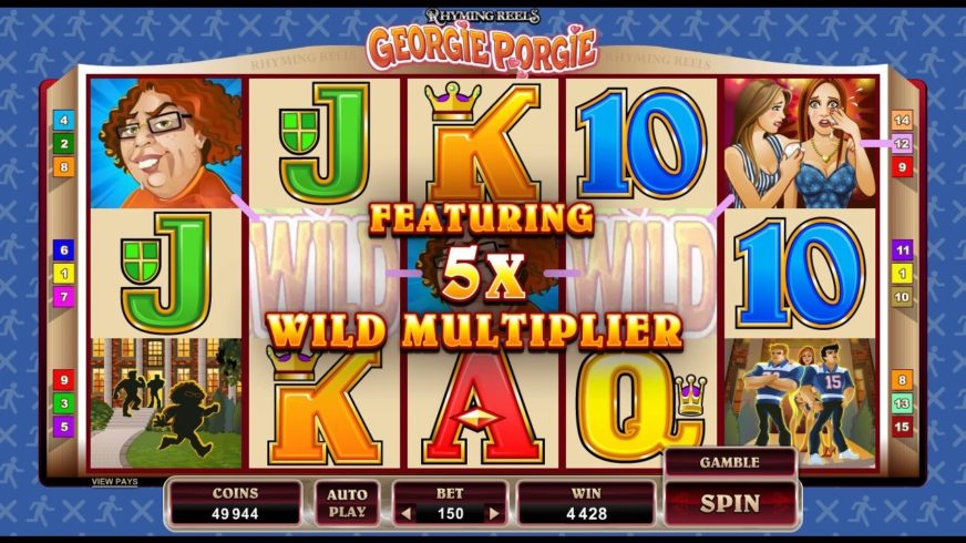 Georgie Porgie slot screen 2