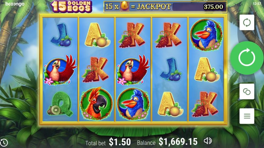 15 Golden Eggs slot screen 1