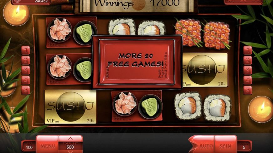 Sushi slot screen 3